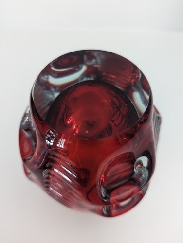 Bo Borgstrom Sweden Hand Blown Art Glass Vase Decanter 6 1/2" Tall - Picture 7 of 7