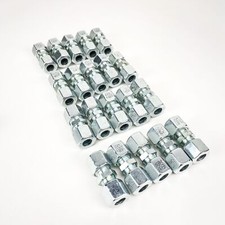 Parker G10ZLCF G Union 10mm Tube x 10mm Tube 24 Degree Cone ends Lot of 20