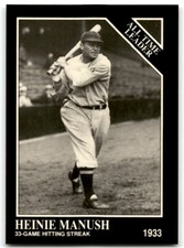 1991 CONLON COLLECTION TSN HEINIE MANUSH WASHINGTON SENATORS #270
