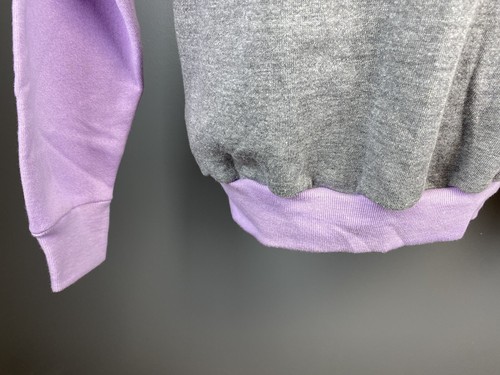 Vintage Sweatshirt Russell Athletic XS Deadstock Gray Purple Tri Blend Rayon - Picture 6 of 12