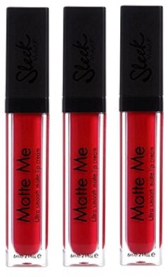 Sleek Make Up Matte Me Rioja Red Lipgloss Lippenstift Creme Ultra Smooth 3x 6mls