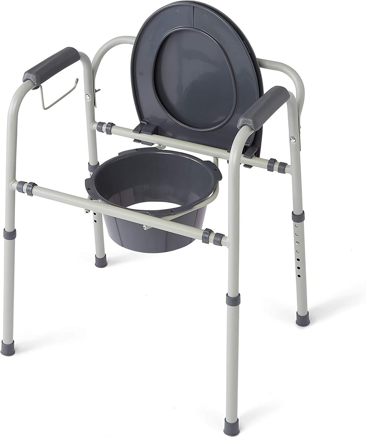 Medline Steel Commode With Microban (MDS89664KDMBG) 888277699369 