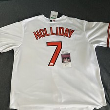 Jackson Holliday Baltimore Orioles JSA AN79180 Signed Auto Jersey Authentic Matt