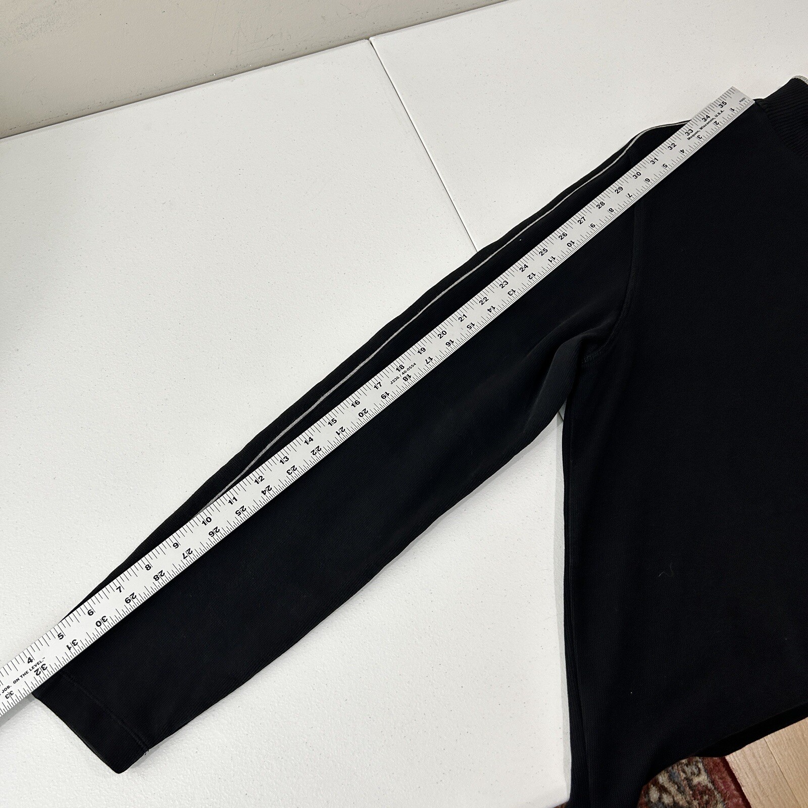 Hugo Boss Mens Sweater Extra Large Black Piceno 1/4 Snap Pullover Work Travel