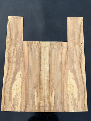 CURLY SPALTED SYCAMORE acoustic guitar backs and sides dreadnaught AAA+ D6