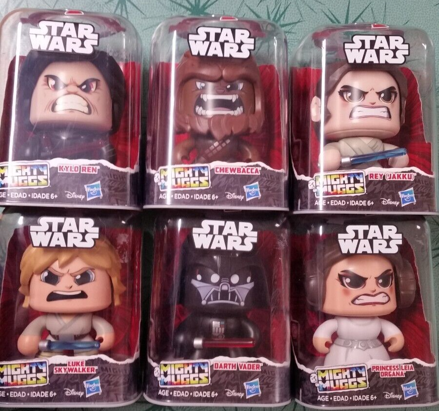 Hasbro Star Wars Mighty Muggs Action Figure Lot of 6 NEW | eBay