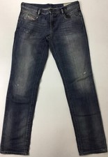 Diesel Women 32  Slim Straight Leg Jeans 198 0853S Blue Size 29