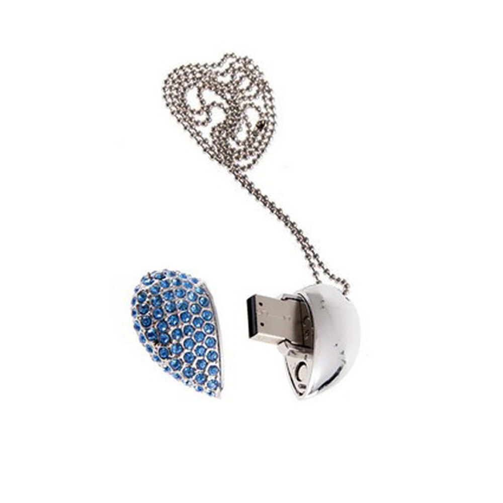 Clé USB Civetman 64 Go - Bijoux Cristal Rouge Rose - Pendentif USB2.0