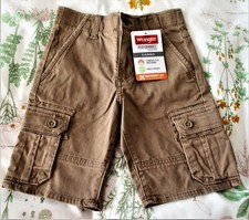 WRANGLER BOY'S CARGO SHORTS. BROWN SIZE: 6 REGULAR. NWT.