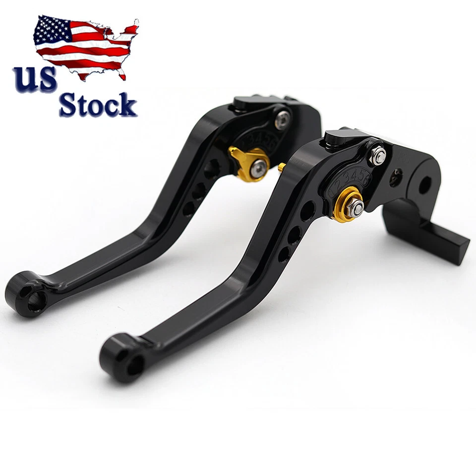 For APRILIA DORSODURO 900 2017 2018 2019-20 CNC Black Short Brake Clutch Levers - Image 3 of 4