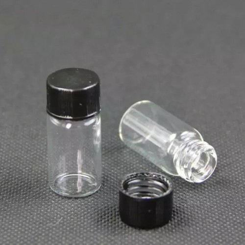 10Pcs 5ml Small Cute Vials Bottles Clear Containers With Screw Cap - Picture 5 of 6