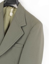VTG 70's Palm Beach Green Polyester Suit Sz. 37 S