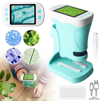 Mini Handheld Microscope Biological Educational 50x Mag. Microscope Kit for Kids