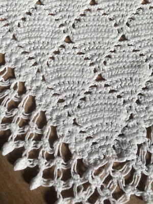 Centre De Table En Crochet Fait Main – Beige – Fil De Coton – Décoration Maison
