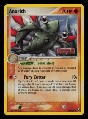 Pokemon Karte Anorith 26/108 Power Keepers Reverse Holo Foil Vintage NM 2007