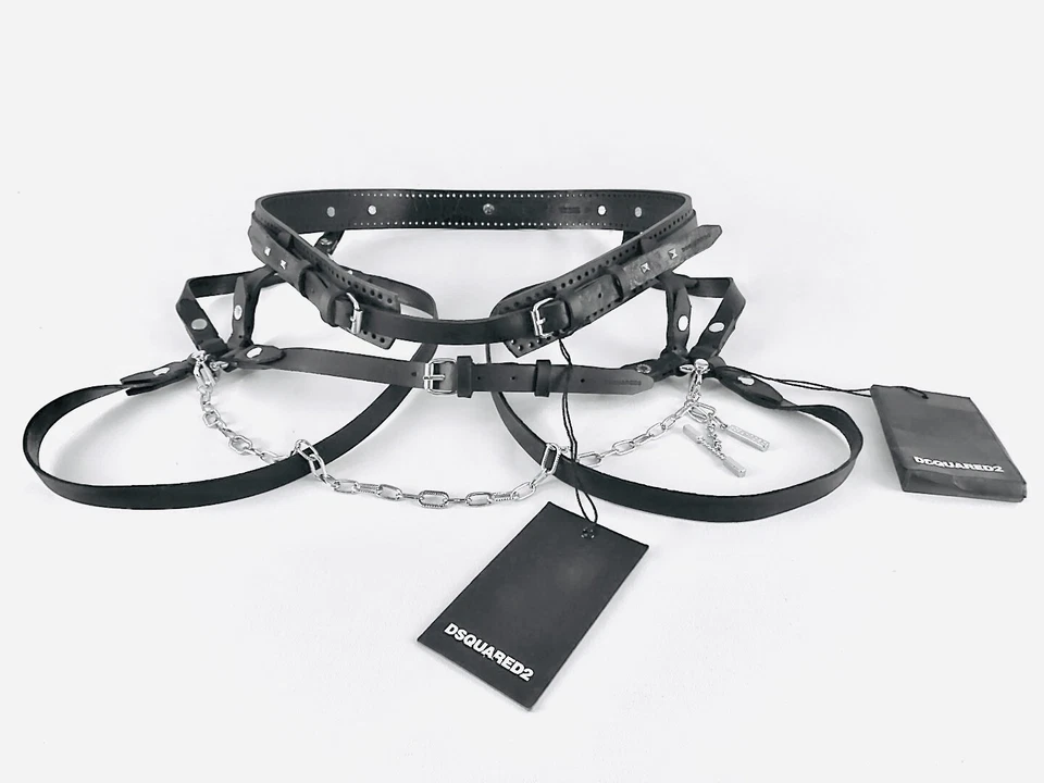 DSQUARED2 - Collezione Privata: Cintura in Pelle nera - Immagine 2 di 4