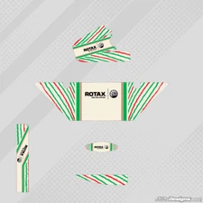 TONYKART RACER 401 EURO STYLE ROTAX RADIATOR STICKER KIT - KARTING - JakeDesigns