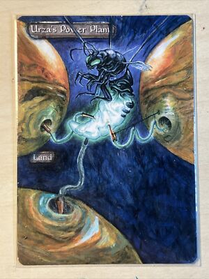 Magic the Gathering Urza's Power Plant Hand Painted Unique Custom MTG Alter