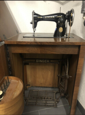Antike Singer Nähmaschine 15D 88 mit Schrank | eBay