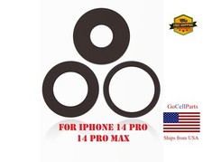 Back Camera Lens  Adhesive Replacement for iPhone 14 Pro Max 14 Pro Set of 3 