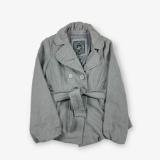 Vintage Belted Wool Jacket Grey (m)