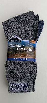 3 Mens ProHike™ Outdoor Pursuits Cotton Rich Walking Hike Boot Socks UK 6-11