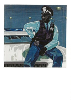 Postcard Kerry James Marshall ''Untitled (policeman)'' 2015 MoMA NYC MINT