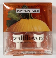 Slatkin & Co Wallflowers Refills Pumpkin Patch Pack Of 2 Home Fragrance Bulb New