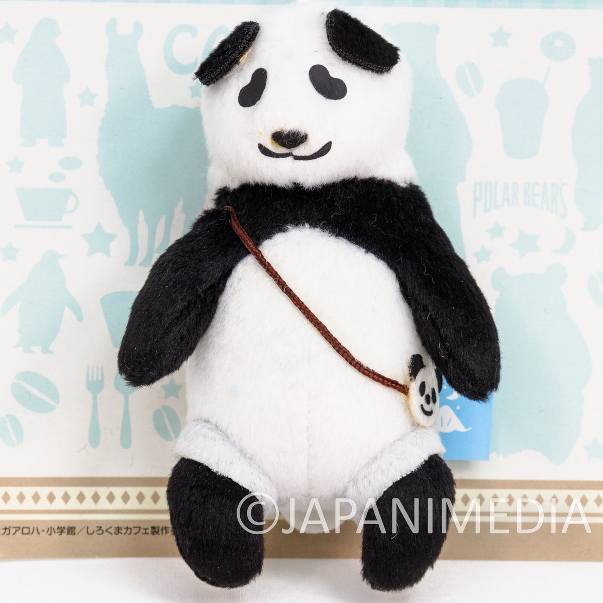Shirokuma Cafe Polar Bear Panda kun Plush Doll Mascot Ball Chain