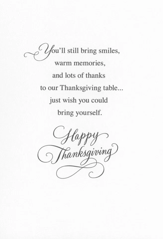 Across The Miles THANKSGIVING Greeting Card, Wish You Were Here by Hallmark +✉ - Image 2 of 4