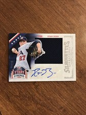 Ryan Burr 2015 USA Baseball Stars Silhouettes Patch Auto #86 Blue Jays ASU /99