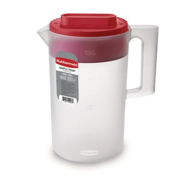 Rubbermaid Water Juice Drink Pitcher with Multifunction Lid ,1 Gallon Free Shipp