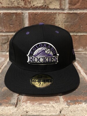 New Era 7 3/8 Colorado Rockies Mountain Logo Anniversary 59Fifty