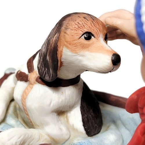 Norman Rockwell "Boy Meets His Dog" Four Seasons Collection Figurka Certyfikat - Zdjęcie 9 z 13