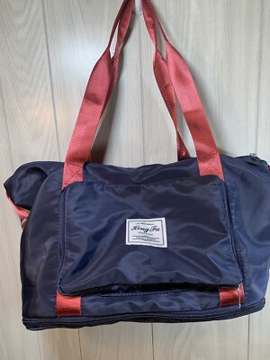 Travel Duffel Bag Hong FU Supply Finest Quality Navy Blue Burgundy  Overnight