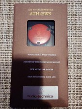 Audio Technica ATH-EW9 Ear Fit Clip-On Headphones Wooden Wood 3.5mm New Japan