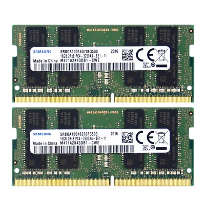 Samsung 32GB 2X16GB DDR4 3200MHz PC4-25600 CL22 260-Pin Sodimm