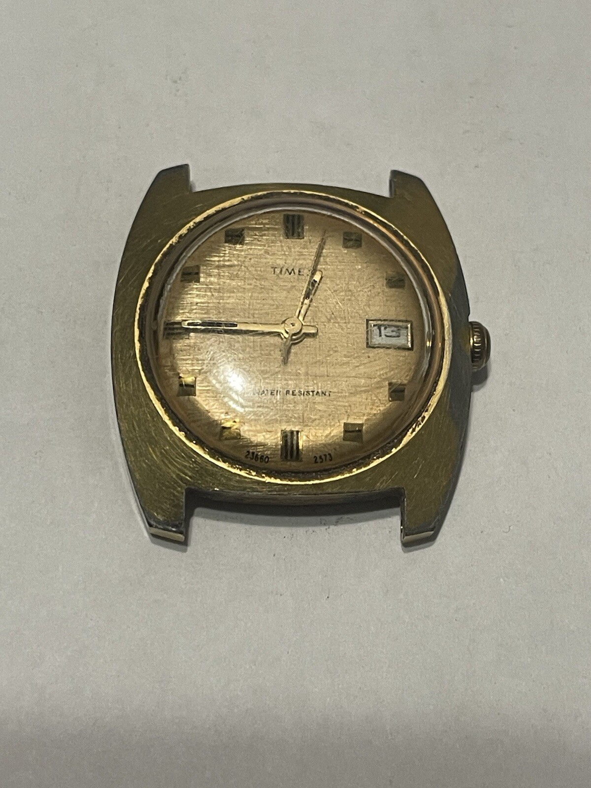 Vintage Timex Manual Wind Water/Dust Resistant 23660 2573, Project Watch/Parts