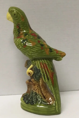 Vintage 10” Parrot Porcelain Bird Figurine ~numbered on bottom~ - Picture 3 of 12