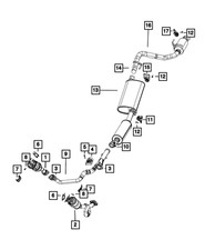 Genuine Mopar Exhaust Pipe And Converter 57009230AA