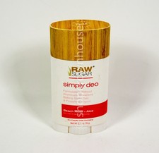 1 RAW SUGAR Simply Deo BEACH ROSE  ALOE Deodorant 2.7oz Vegan