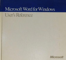 1988 Microsoft Word for Windows Users Reference Guide No 02883 Hardcover