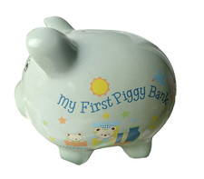 MY FIRST PIGGY BANK W/STOPPER CERAMIC BY SMALL WONDERS