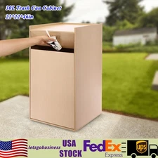 30ga Trash Can Cabinet Commercial Trash Bin Ecological Board Garbage Container