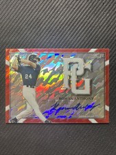 ROMAN ANTHONY 2021 LEAF PERFECT GAME 1/1  ROOKIE AUTO RC RED SOX