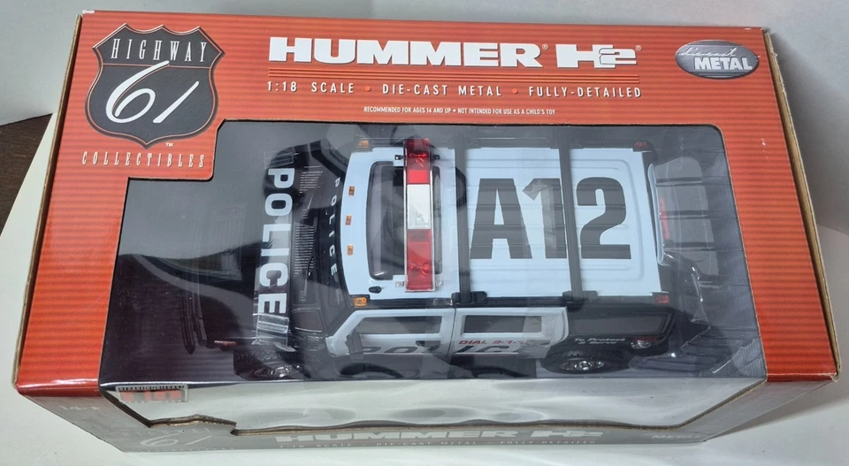 Hummer H2 Highway 61 Diecast 1:18 Police Car - Image 3 of 4