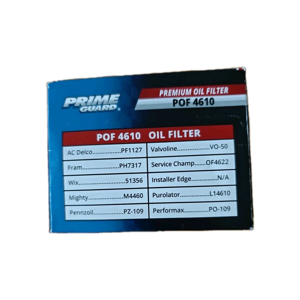 Engine Oil Filter Prime Guard POF4610 - Image 2 of 3