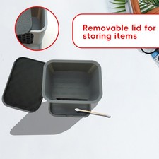 Sturdy Moisture-Proof Organized Easy-To-Close Washable Honeycomb Cotton Swab Box