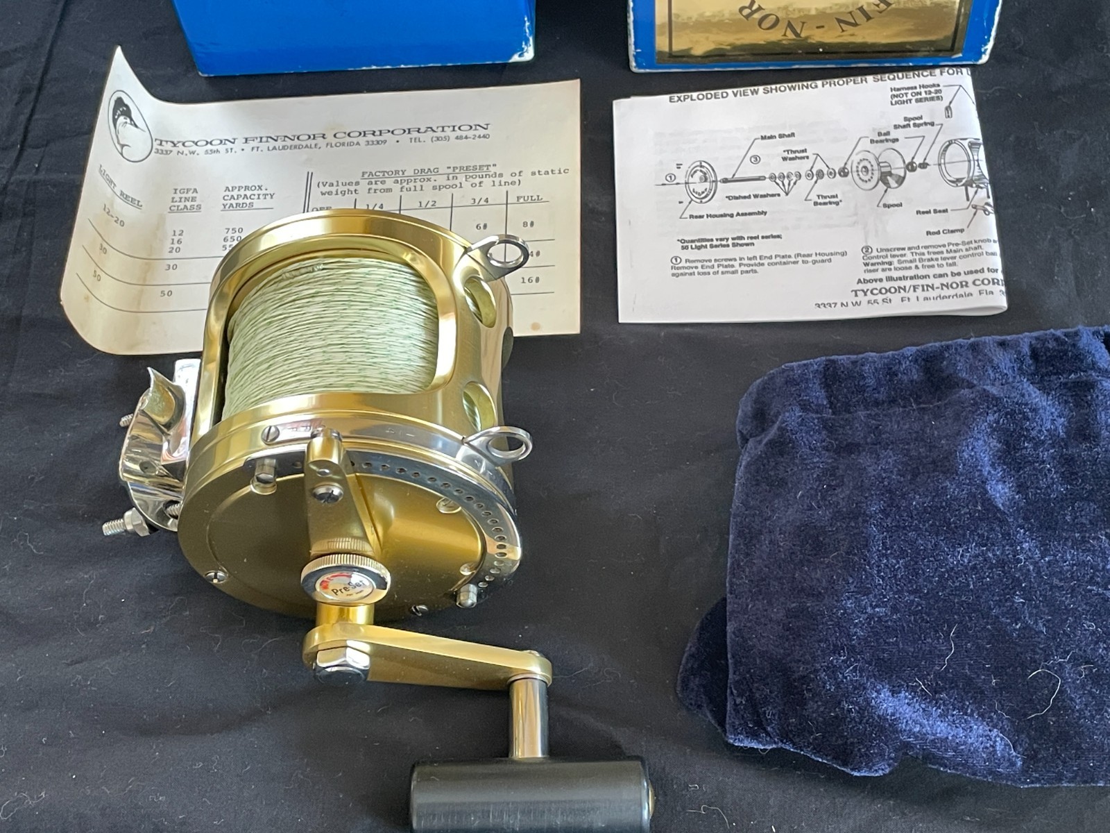 Fin-Nor 30 Light Trolling Reel - Mint Condition Never Fished