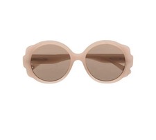 Chloe Blush Pink Round Sunglasses